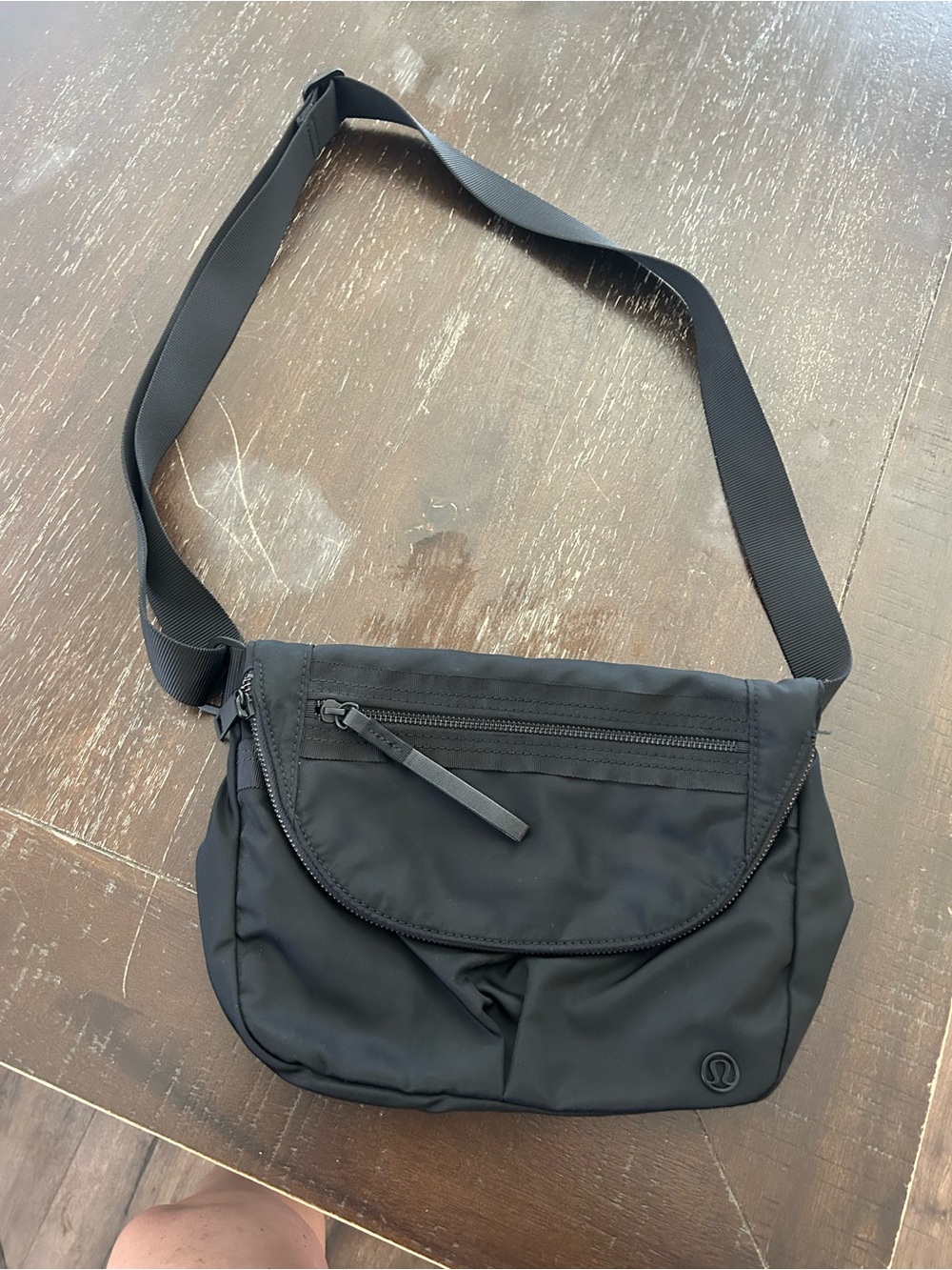 lululemon athletica Black Nylon Crossbody Bag